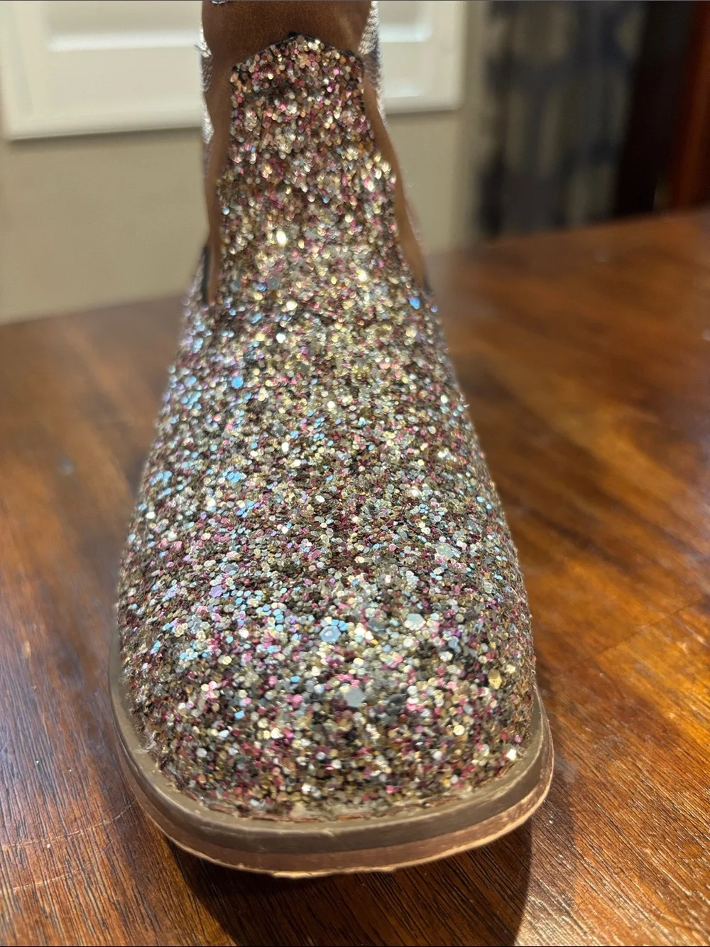 Glitter Multi-Tone Western Cowgirl Boots